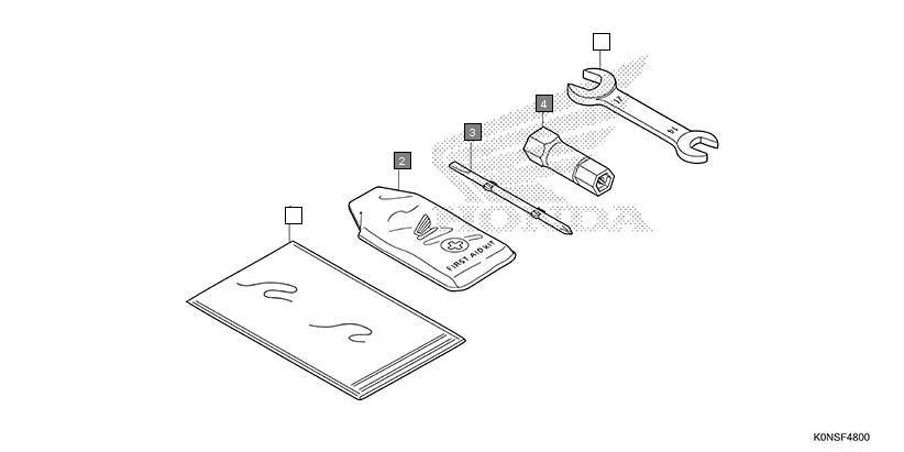 F-48 TOOL assembly diagram for HONDA SP125 CBF125MEFT