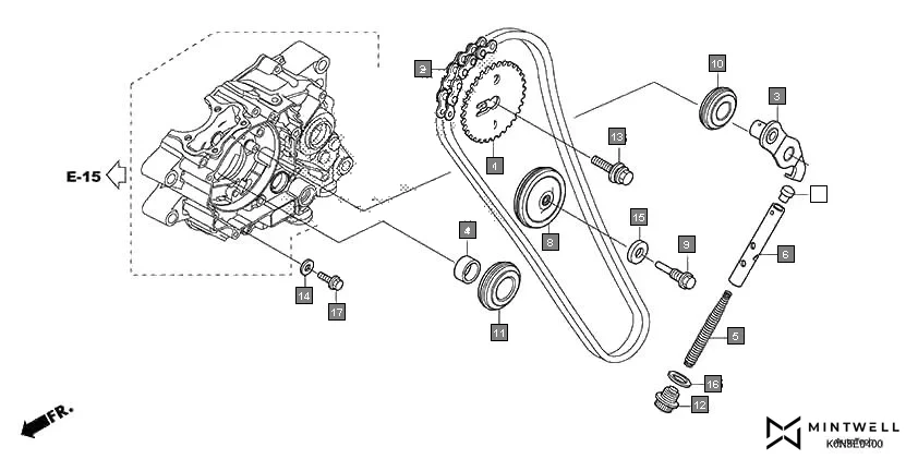 E-4 CAM CHAIN/TENSIONER