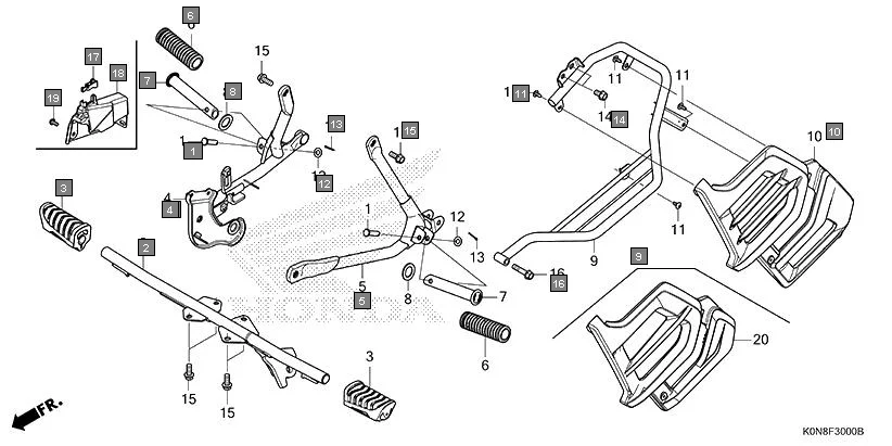 F-30 STEP/SARI GUARD diagram showing 94201-20151