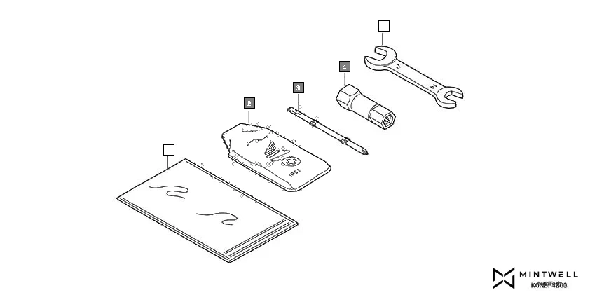 F-48 TOOL assembly diagram for HONDA SP125 CBF125MN