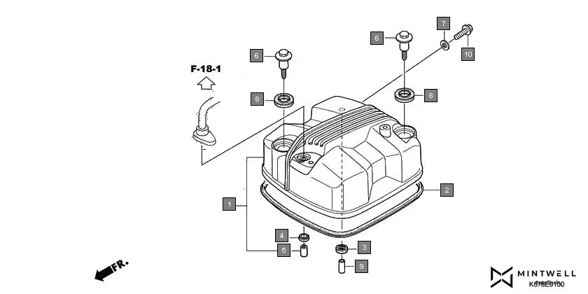 E-1 CYLINDER HEAD COVER