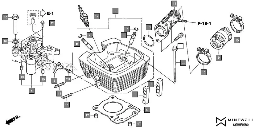E-2 CYLINDER HEAD
