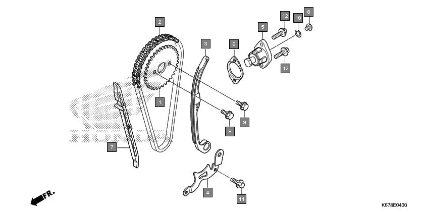 E-4 CAM CHAIN/TENSIONER