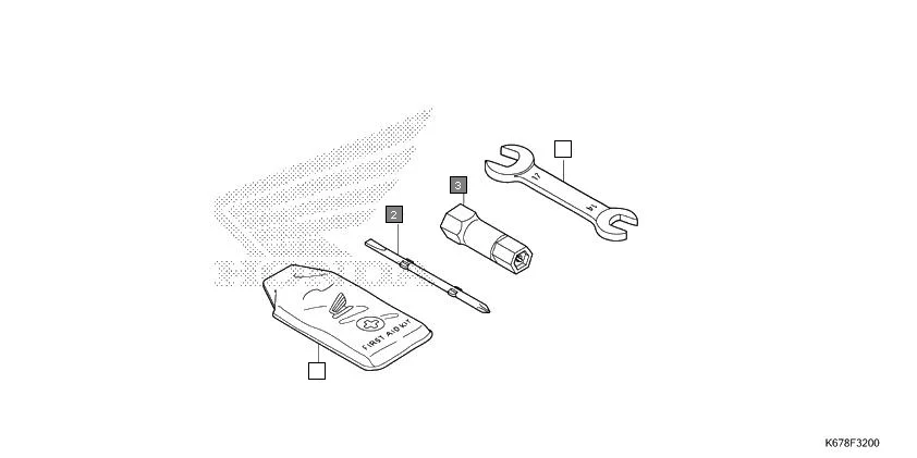 F-32 TOOL assembly diagram for HONDA CB Shine SP CBF125MH