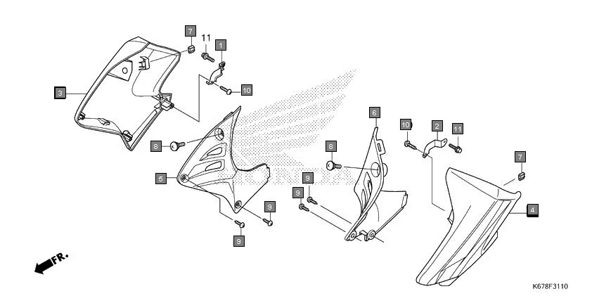 F-31-10 SHROUD diagram showing 50265-K67-A00ZM