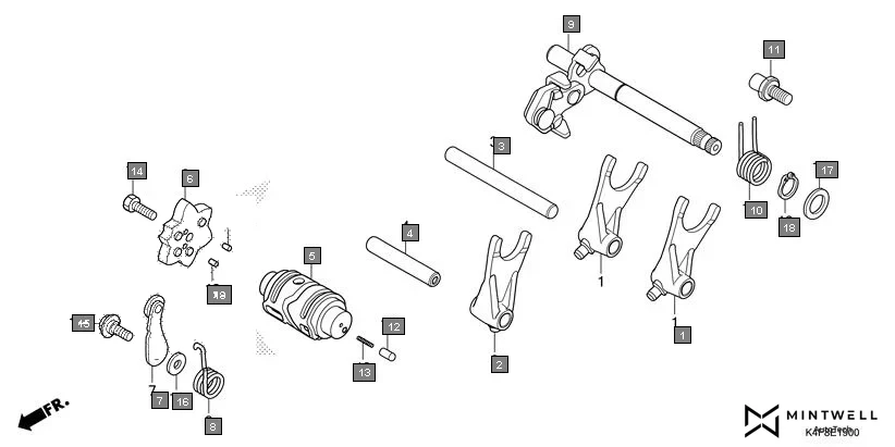 E-19 GEARSHIFT DRUM