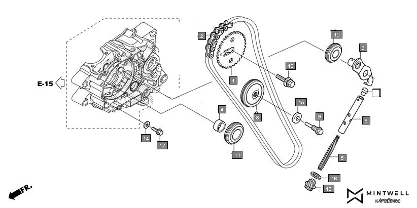 E-4 CAM CHAIN/TENSIONER