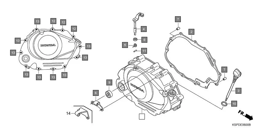 E-6 RIGHT CRANKCASE COVER