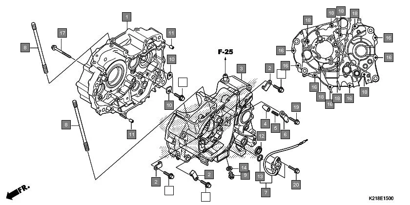 E-15 CRANKCASE