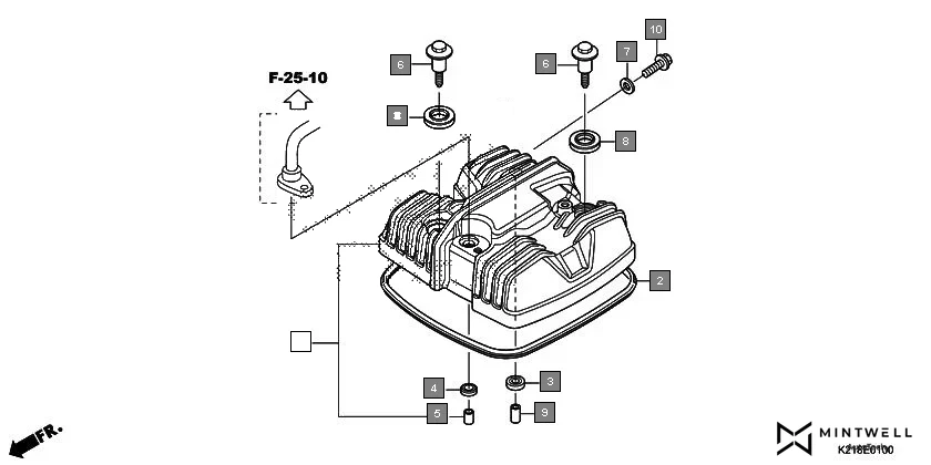 E-1 CYLINDER HEAD COVER