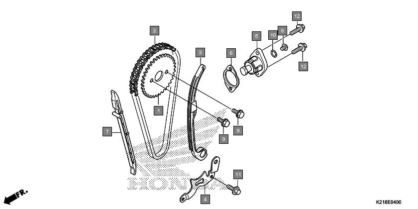 E-4 CAM CHAIN/TENSIONER