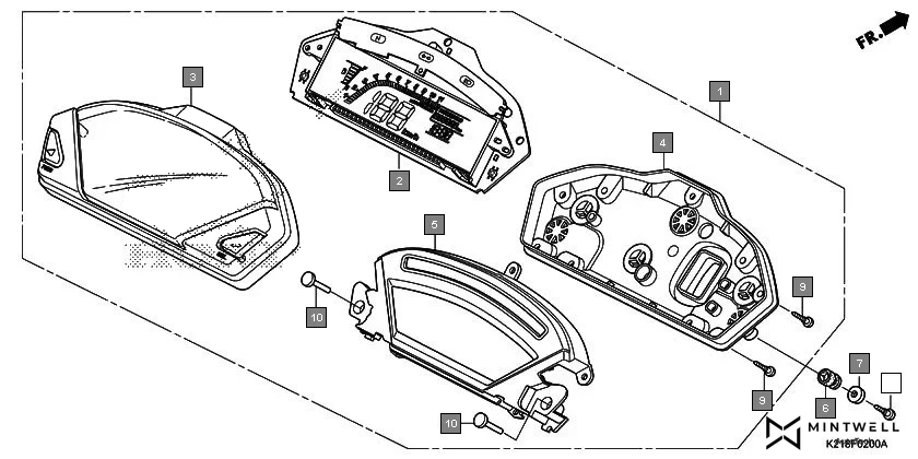 F-2 METER diagram showing 37101-K21-901