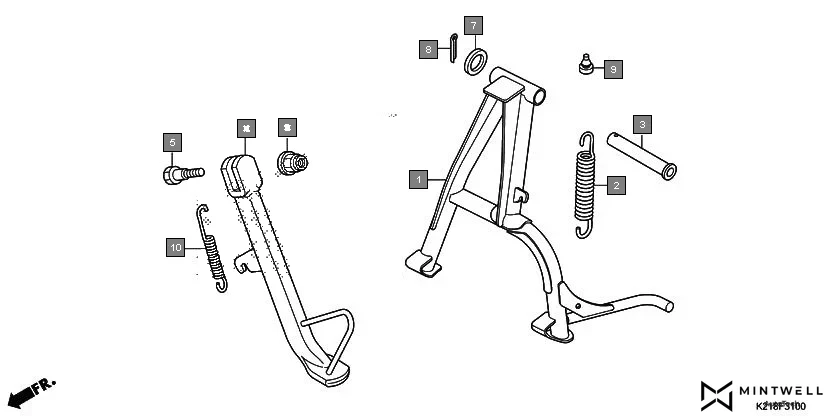 F-31 STAND diagram showing 50530-KSP-B00