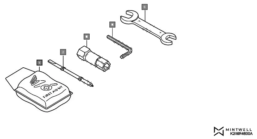 F-48 TOOLS diagram showing 84510-KWP-900