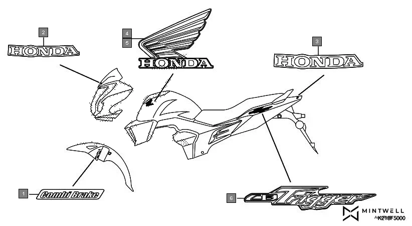 F-50 MARK/EMBLEM diagram showing 86202-K21-900