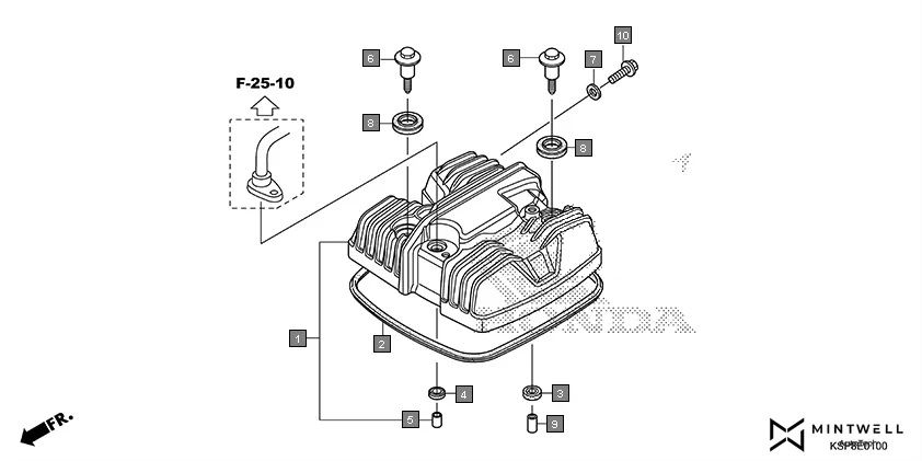 E-1 CYLINDER HEAD COVER