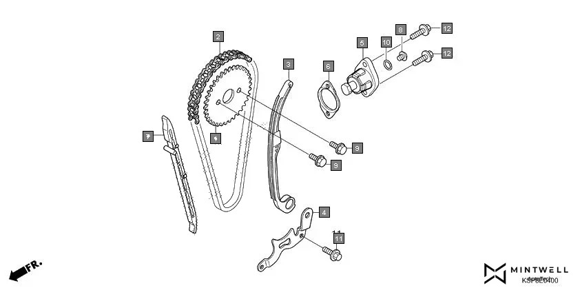 E-4 CAM CHAIN/TENSIONER