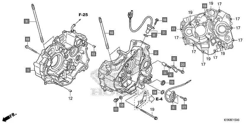 E-15 CRANKCASE