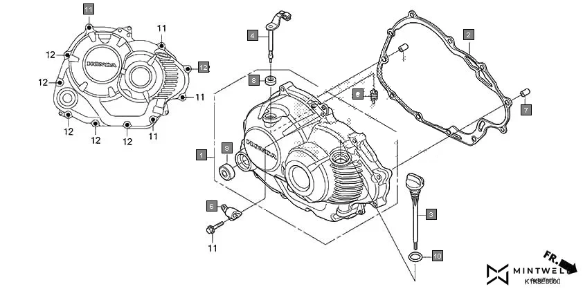 E-6 RIGHT CRANKCASE COVER