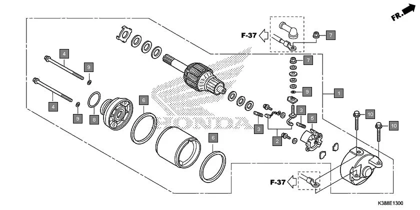 E-13 STARTER MOTOR