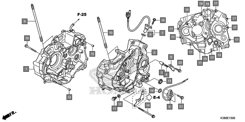 E-15 CRANKCASE