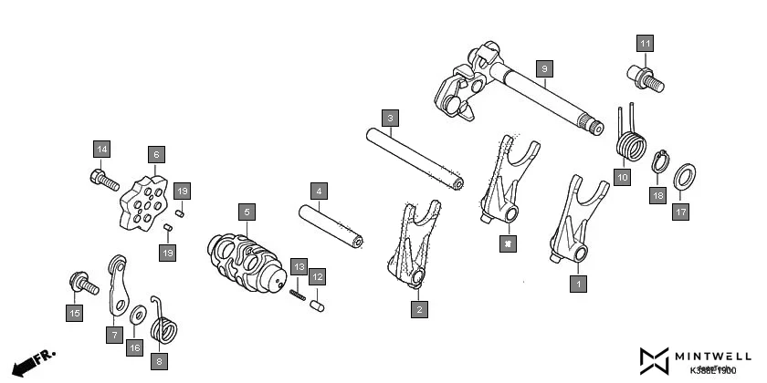E-19 GEARSHIFT DRUM