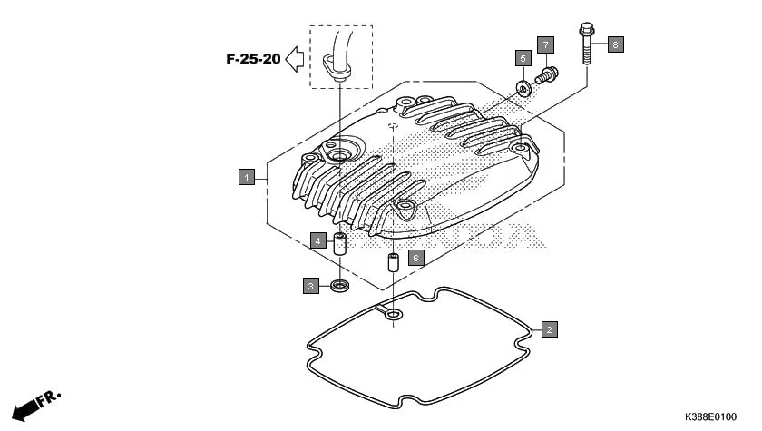 E-1 CYLINDER HEAD COVER