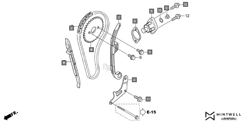 E-4 CAM CHAIN/TENSIONER