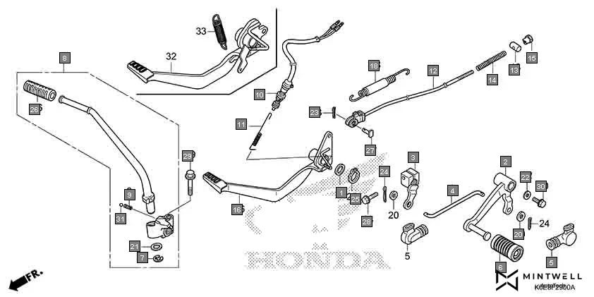 F-29 PEDAL diagram showing 96001-06012-07