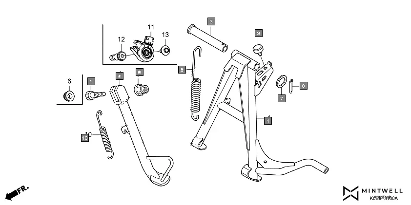 F-31 STAND diagram showing 90304-KTE-911