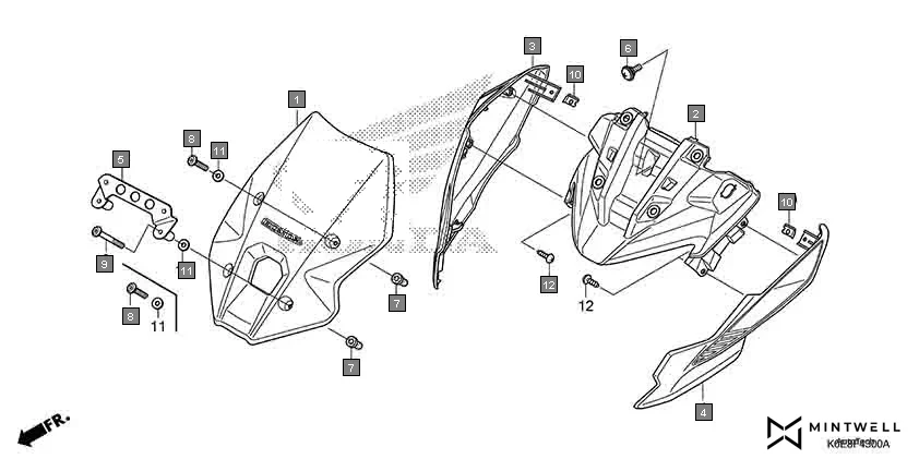 F-43 UPPER COVER diagram showing 93903-25220