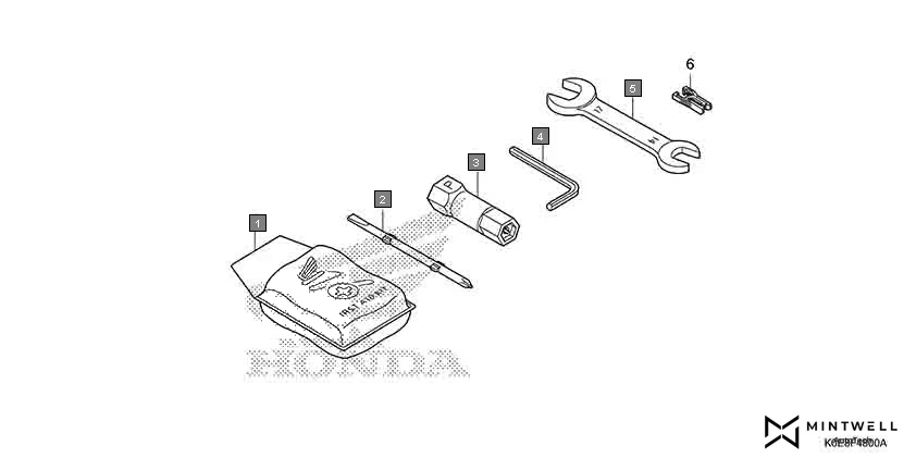 F-48 TOOLS diagram showing 89233-KSP-900
