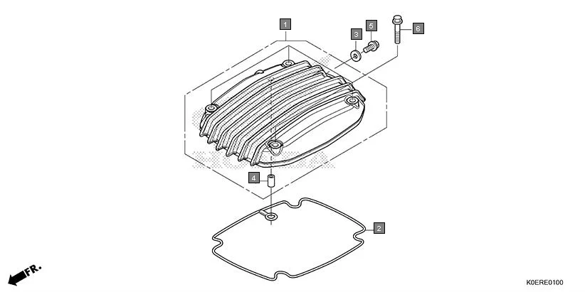 E-1 CYLINDER HEAD COVER