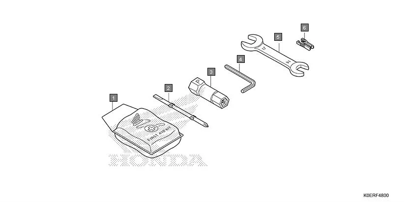 F-48 TOOLS assembly diagram for HONDA SP160 CBF160FSR