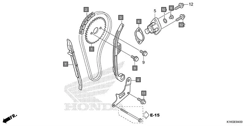 E-4 CAM CHAIN/TENSIONER