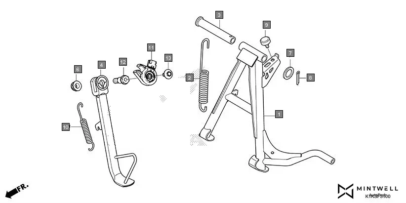 F-31 STAND diagram showing 50530-K0E-DF0