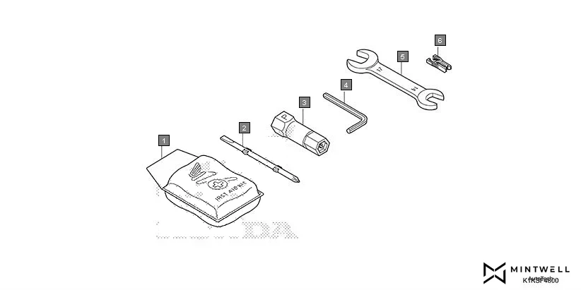 F-48 TOOLS diagram showing 84510-KWP-902