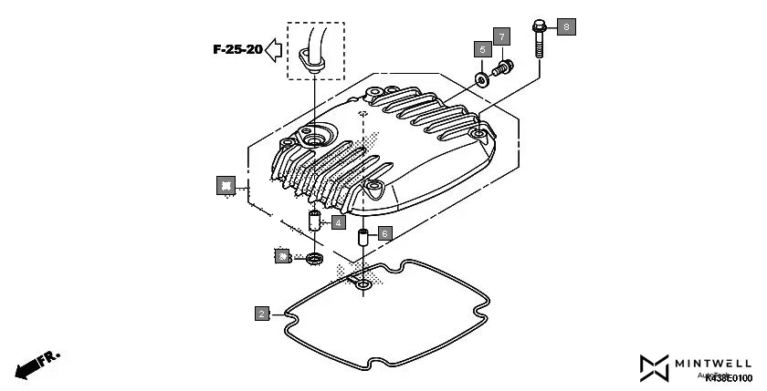E-1 CYLINDER HEAD COVER