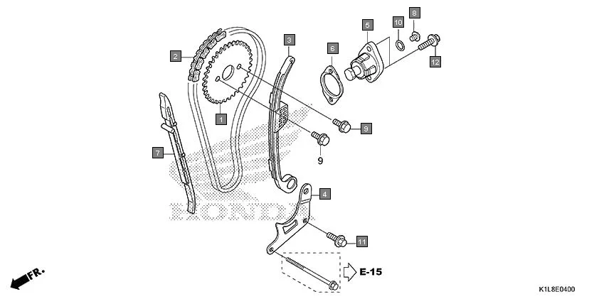E-4 CAM CHAIN/TENSIONER