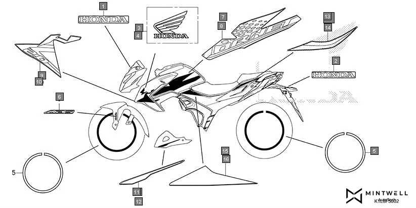 F-50-2 MARK(CBF190MAR) diagram showing 86202-K0E-D00