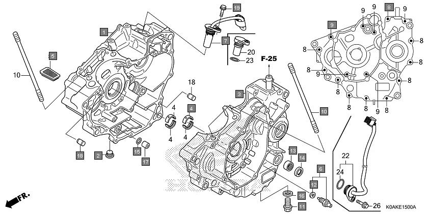 E-15 CRANKCASE