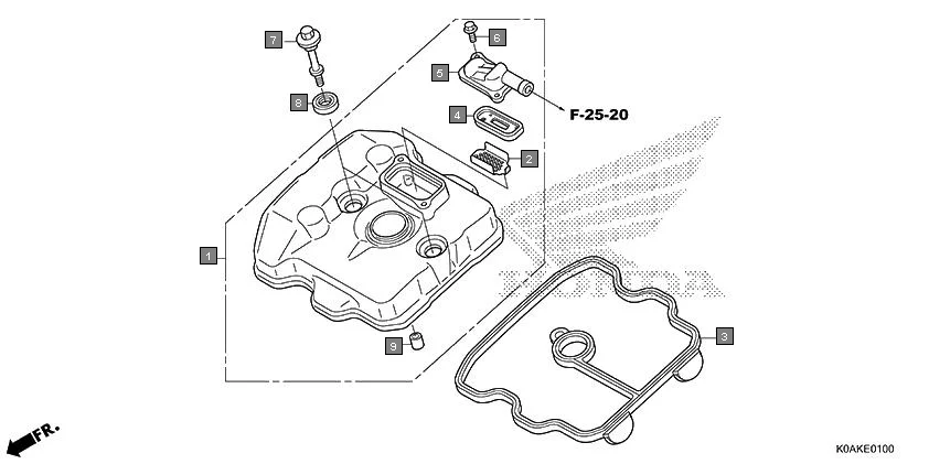 E-1 CYLINDER HEAD COVER