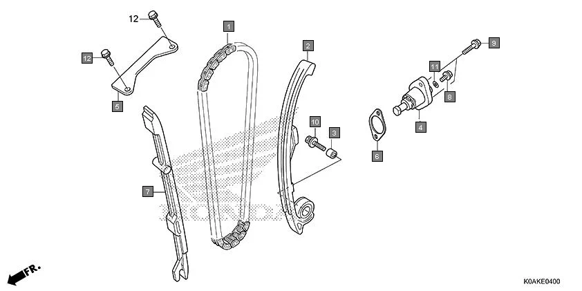 E-4 CAM CHAIN/TENSIONER