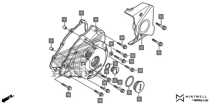 E-11 LEFT CRANKCASE COVER