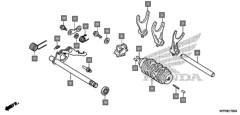 E-17 GEAR SHIFT DRUM