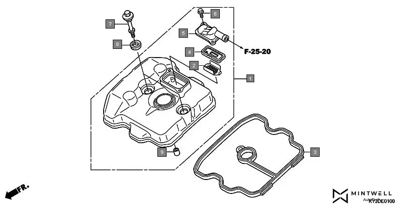 E-1 CYLINDER HEAD COVER
