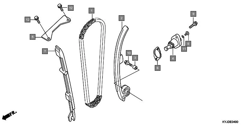 E-4 CAM CHAIN/TENSIONER