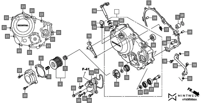 E-6 RIGHT CRANKCASE COVER