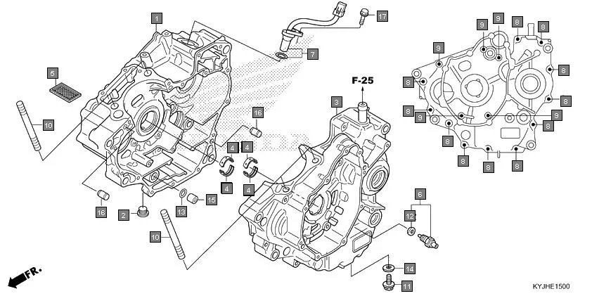 E-15 CRANKCASE