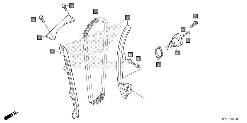 E-4 CAM CHAIN/TENSIONER